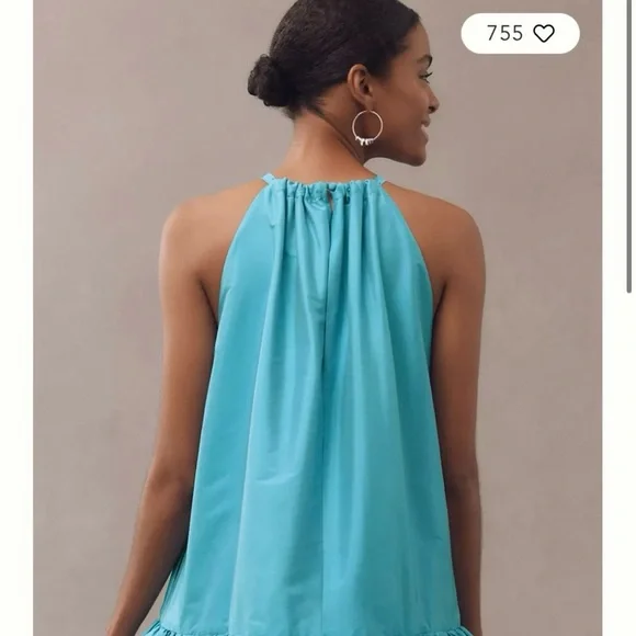 BHLDN Crisp Taffeta Mini Dress - Picture 3 of 4